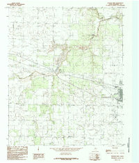 Download a high-resolution, GPS-compatible USGS topo map for Quanah West, TX (1985 edition)