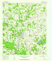 1960 Map of Quitman, 1962 Print