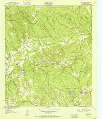 preview thumbnail of historical topo map of Houston County, TX in 1951
