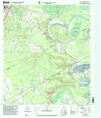 preview thumbnail of historical topo map of Liberty County, TX in 1997