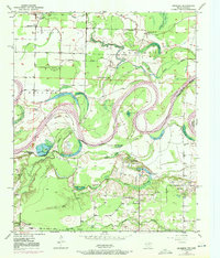 Download a high-resolution, GPS-compatible USGS topo map for Redbank, TX (1972 edition)