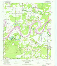 Download a high-resolution, GPS-compatible USGS topo map for Redbank, TX (1976 edition)