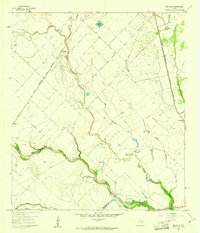 preview thumbnail of historical topo map of Austin County, TX in 1960