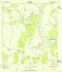 Download a high-resolution, GPS-compatible USGS topo map for Riviera Beach NE, TX (1953 edition)