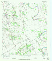 Download a high-resolution, GPS-compatible USGS topo map for Robinson, TX (1971 edition)