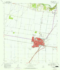 1969 Map of Robstown, TX, 1977 Print
