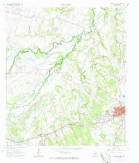 Download a high-resolution, GPS-compatible USGS topo map for Rockdale West, TX (1987 edition)