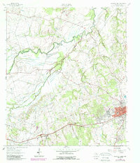 Download a high-resolution, GPS-compatible USGS topo map for Rockdale West, TX (1989 edition)