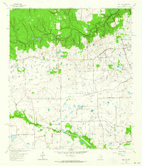 preview thumbnail of historical topo map of Harris County, TX in 1962