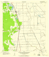 Download a high-resolution, GPS-compatible USGS topo map for Rosharon, TX (1959 edition)