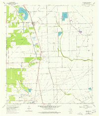 Download a high-resolution, GPS-compatible USGS topo map for Rosharon, TX (1977 edition)