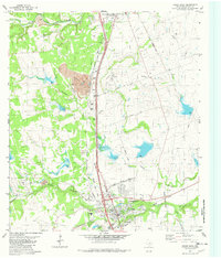 Download a high-resolution, GPS-compatible USGS topo map for Round Rock, TX (1982 edition)