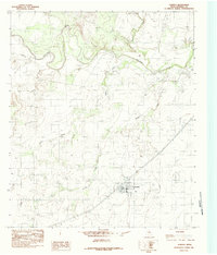 Download a high-resolution, GPS-compatible USGS topo map for Rowena, TX (1984 edition)