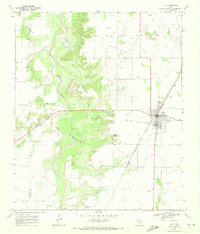 Download a high-resolution, GPS-compatible USGS topo map for Rule, TX (1972 edition)