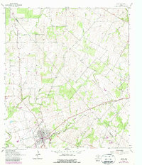 Download a high-resolution, GPS-compatible USGS topo map for Runge, TX (1987 edition)