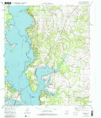 Download a high-resolution, GPS-compatible USGS topo map for Saline Bay, TX (1987 edition)