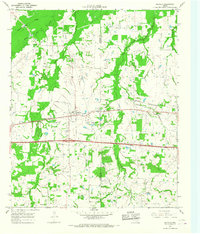 Download a high-resolution, GPS-compatible USGS topo map for Saltillo, TX (1967 edition)