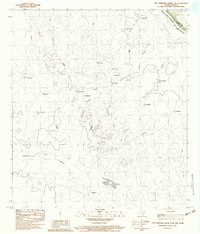 Download a high-resolution, GPS-compatible USGS topo map for San Ambrosia Creek 3 NE, TX (1983 edition)