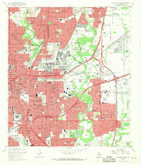 1967 Map of San Antonio East, 1969 Print
