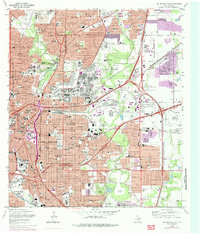 1967 Map of San Antonio East, 1985 Print