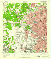1953 Map of San Antonio West, 1959 Print