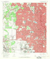 1967 Map of San Antonio West, 1970 Print