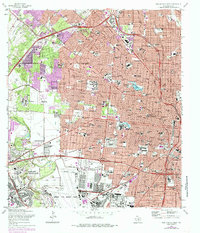 1967 Map of San Antonio West, 1985 Print