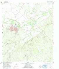 Download a high-resolution, GPS-compatible USGS topo map for San Saba, TX (1991 edition)