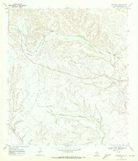 preview thumbnail of historical topo map of Terrell County, TX in 1969
