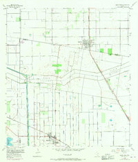 1956 Map of Santa Rosa, TX, 1970 Print