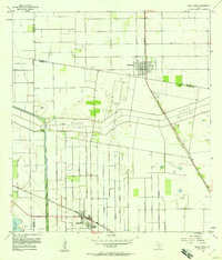 1956 Map of Santa Rosa, TX, 1958 Print