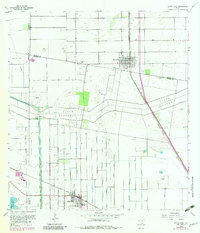 1956 Map of Santa Rosa, TX, 1983 Print