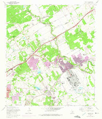 Download a high-resolution, GPS-compatible USGS topo map for Schertz, TX (1975 edition)