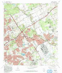 Download a high-resolution, GPS-compatible USGS topo map for Schertz, TX (1992 edition)