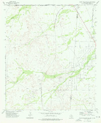 Download a high-resolution, GPS-compatible USGS topo map for Screw Bean Draw NE, TX (1976 edition)