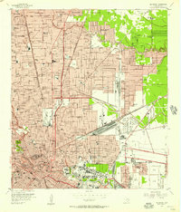 preview thumbnail of historical topo map of Harris County, TX in 1955