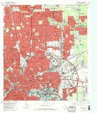 preview thumbnail of historical topo map of Harris County, TX in 1982