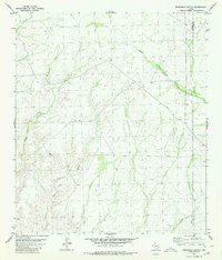 Download a high-resolution, GPS-compatible USGS topo map for Sevenmile Canyon, TX (1980 edition)