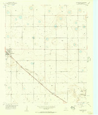 1956 Map of Shallowater, 1957 Print