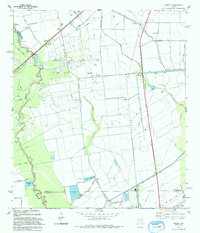 preview thumbnail of historical topo map of Liberty County, TX in 1993