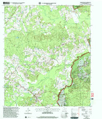 Download a high-resolution, GPS-compatible USGS topo map for Shelbyville, TX (2004 edition)