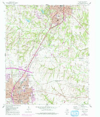 Download a high-resolution, GPS-compatible USGS topo map for Sherman, TX (1991 edition)