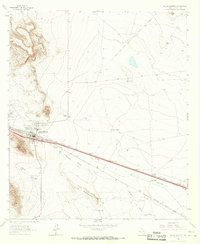 1964 Map of Sierra Blanca, TX, 1967 Print