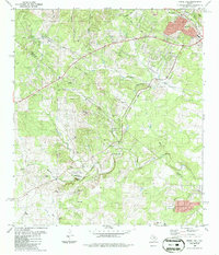 preview thumbnail of historical topo map of Travis County, TX in 1986