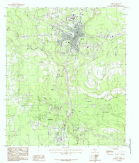 Download a high-resolution, GPS-compatible USGS topo map for Silsbee, TX (1985 edition)