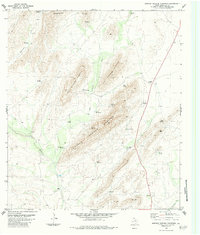 Download a high-resolution, GPS-compatible USGS topo map for Simpson Springs Mountain, TX (1984 edition)