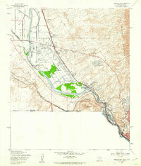 1955 Map of Sunland Park, NM, 1962 Print