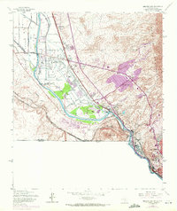 1955 Map of Sunland Park, NM, 1972 Print