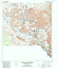 preview thumbnail of historical topo map of El Paso County, TX in 1994