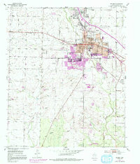 Download a high-resolution, GPS-compatible USGS topo map for Snyder, TX (1991 edition)